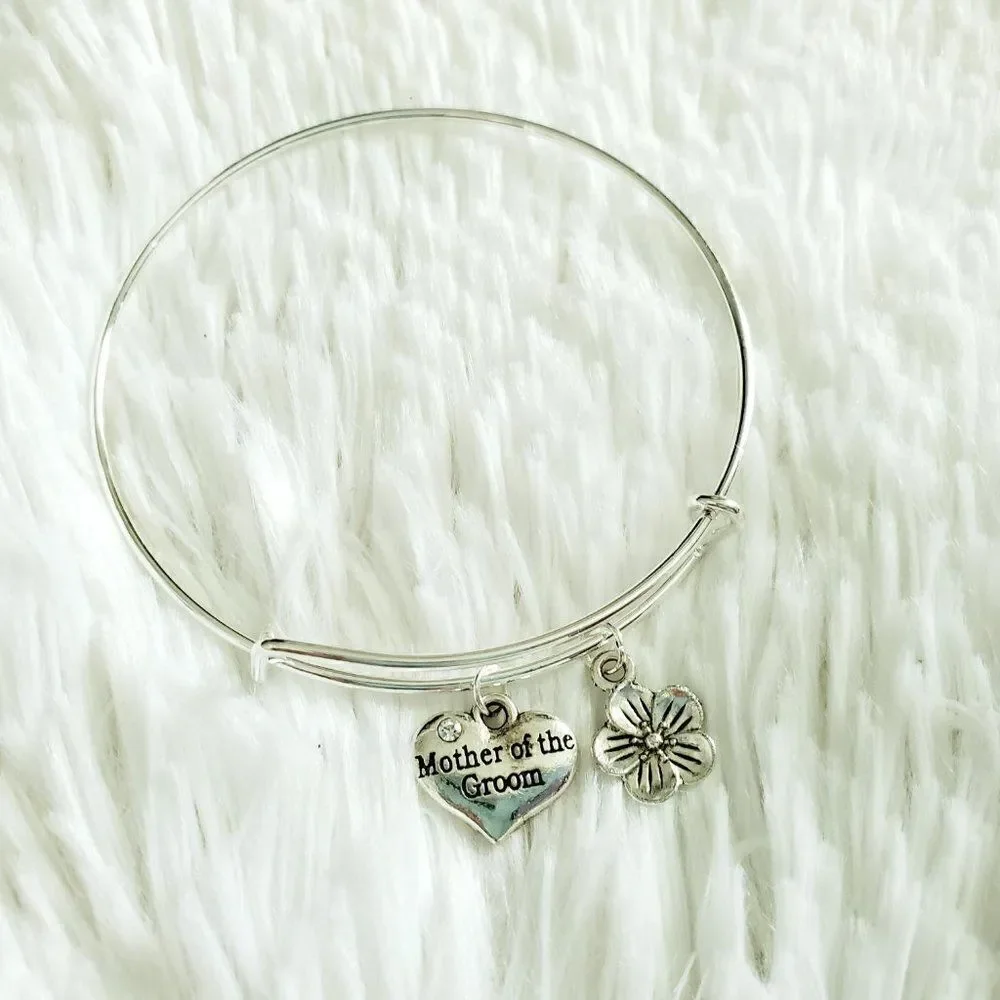 Mother of the Groom Wedding Bracelet, Mother Son Gift